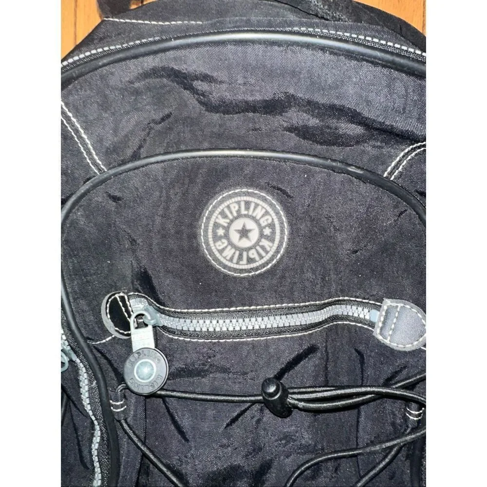 Kipling Wheeled Rolling Backpack Carry On Luggage Black